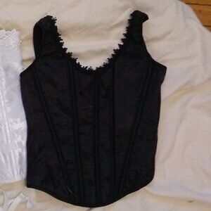 COQUETTE Corset Top in Black Size Small